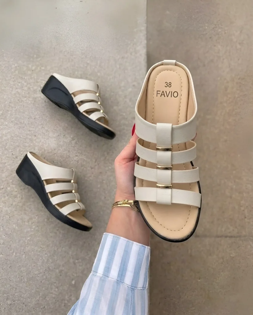 Favio Genuine Leather Heel [Off White]